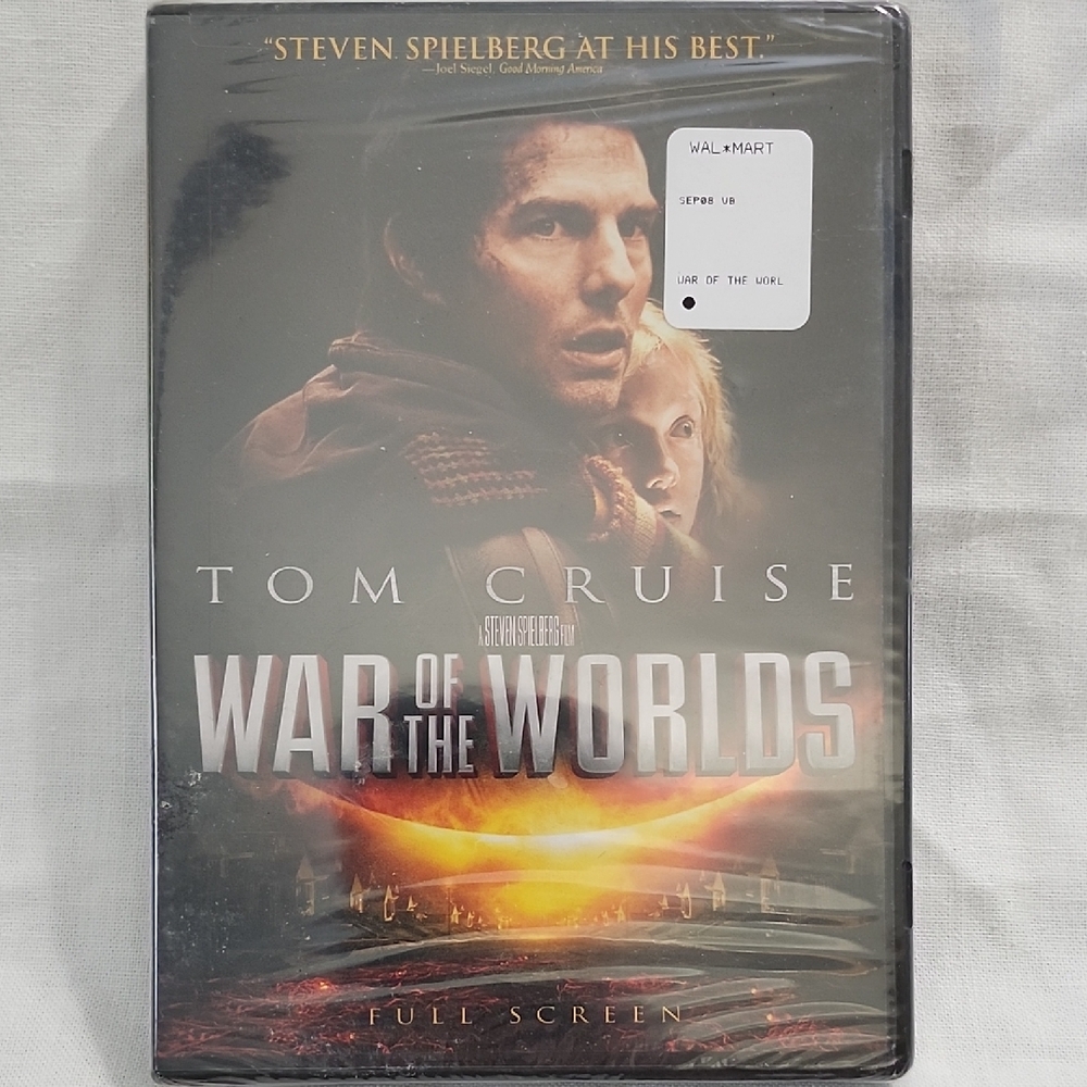 War of‎ the Worlds DVD Full Screen Tom Cruise New Sealed Sci-Fi Thriller